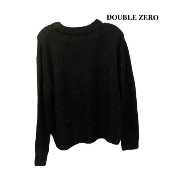 Double Zero Womens‎ Crew Neck Long Sleeve Pullover Sweater NWT - Picture 1 of 5